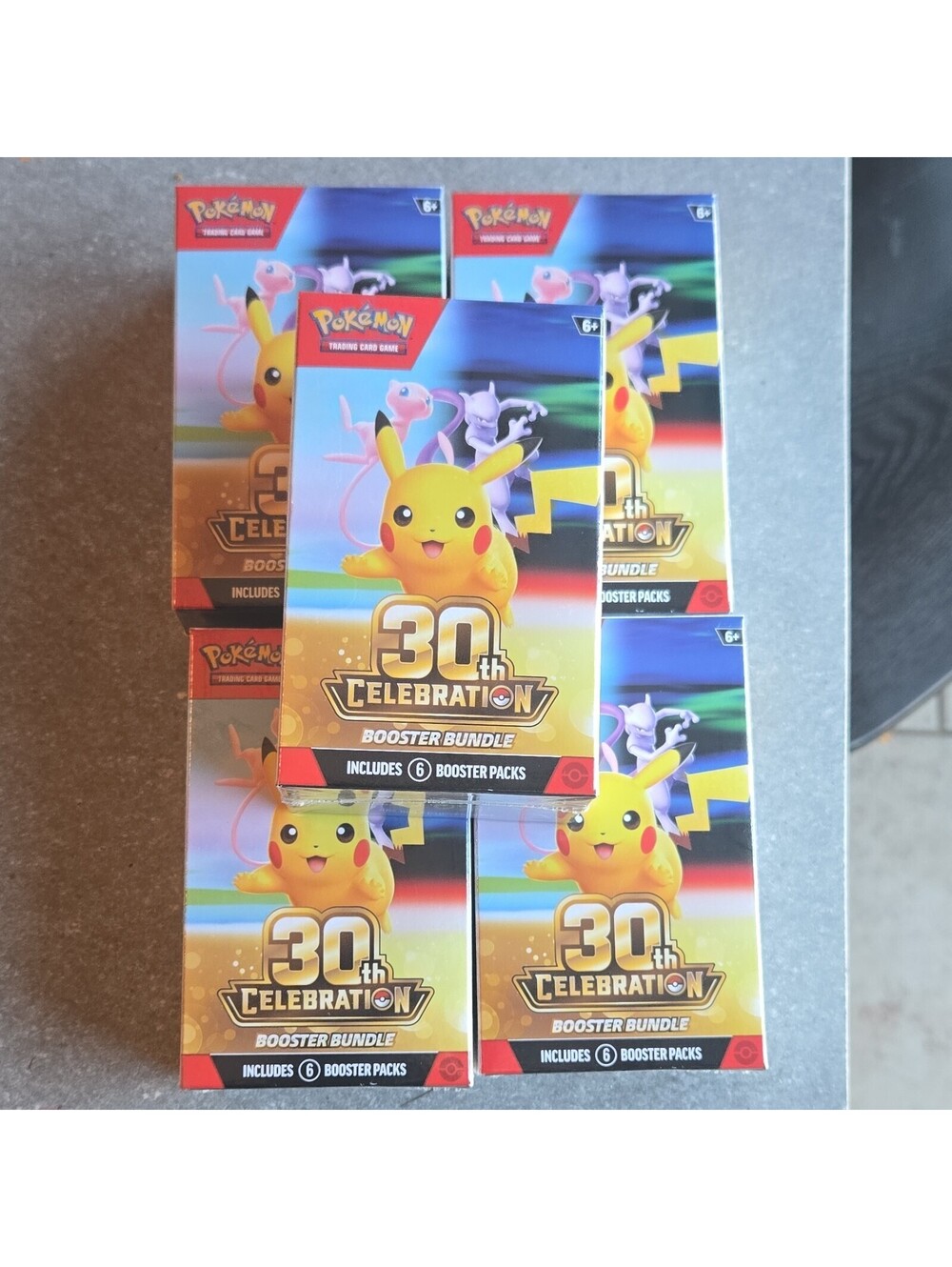 Pokémon TCG 30th Celebration Booster Bundle (Lot of 5) 30 Packs total